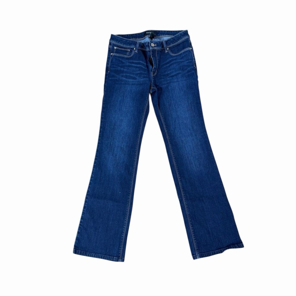 White House Black Market Mid-rise Bootcut Jeans Sz 8 Denim Dark Wash
